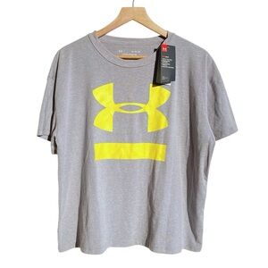 NWT Under Armour Big Logo Girlfriend Tee Size XL